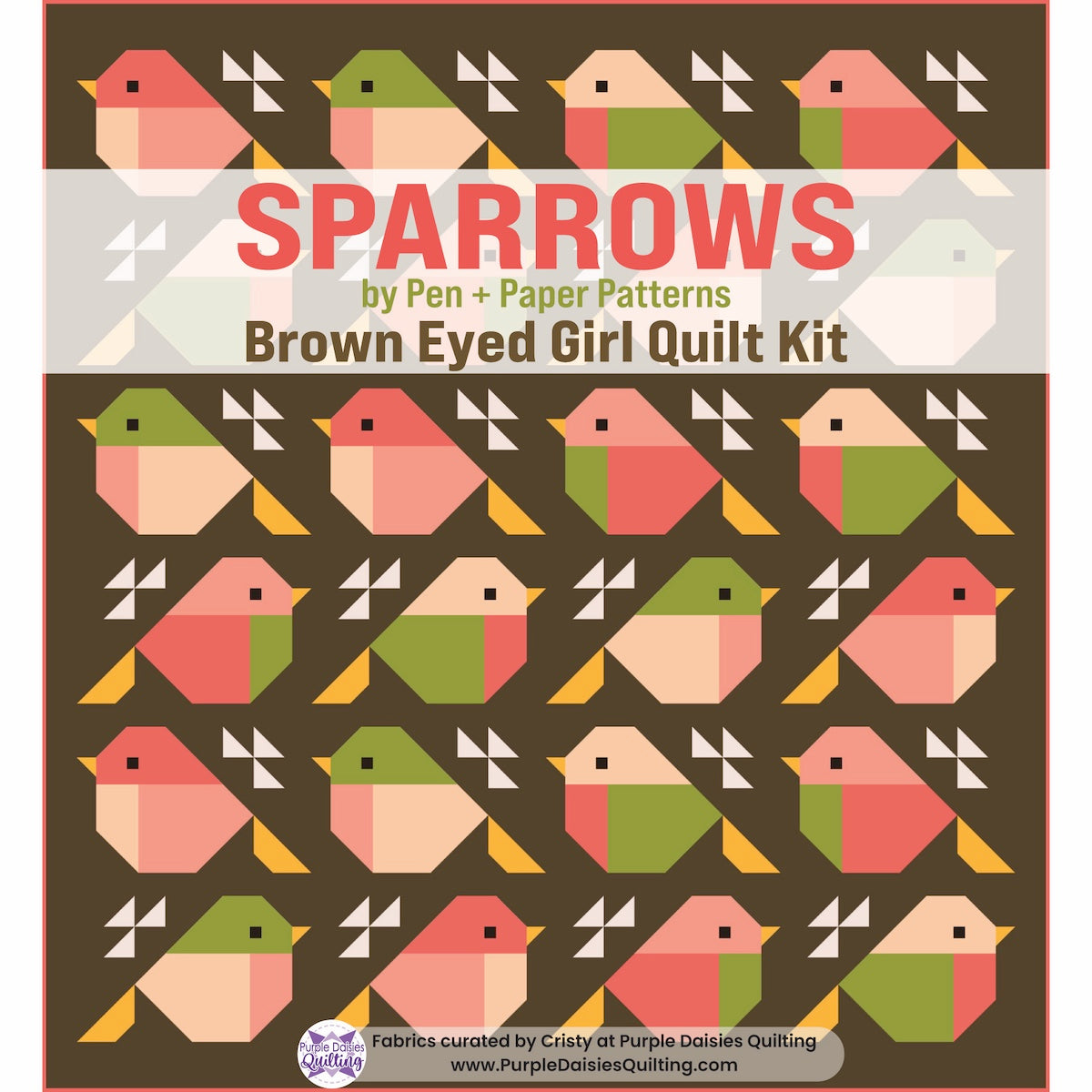 Sparrows Quilt by Pen + Paper Patterns quilt kit fabric bundle