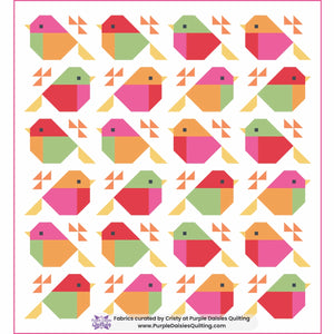 Sparrows • Dancing Queen Quilt Kit • by Pen + Paper Patterns