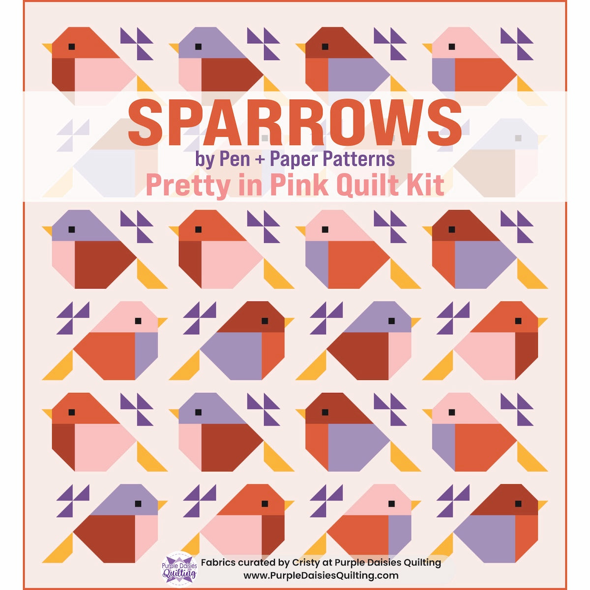 Sparrows Quilt by Pen + Paper Patterns quilt kit fabric bundle