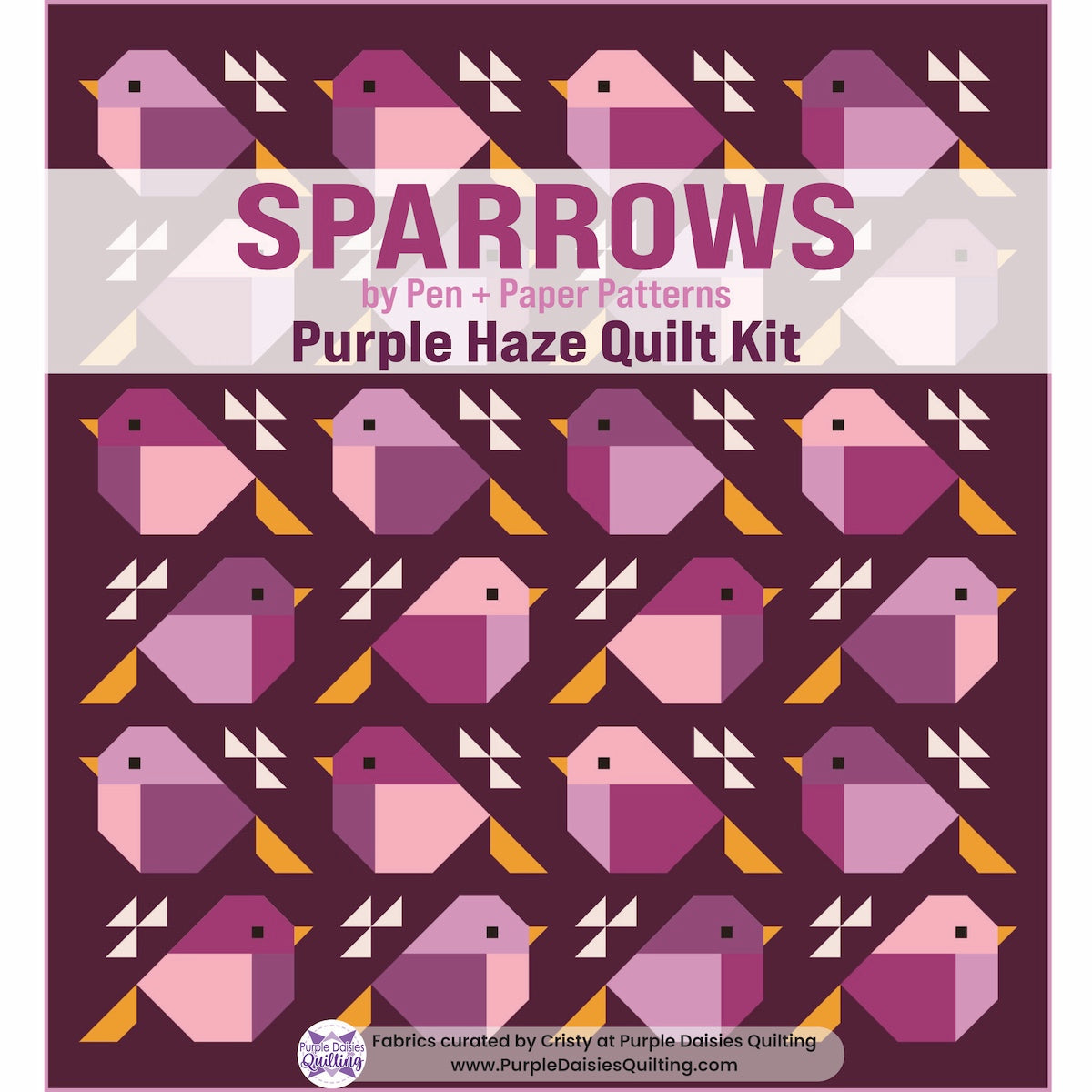 Sparrows Quilt by Pen + Paper Patterns quilt kit fabric bundle