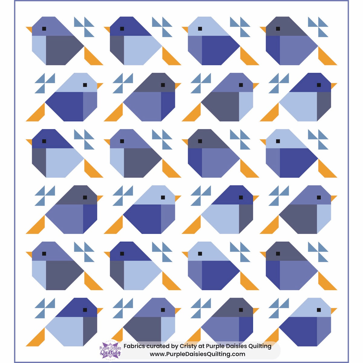 Sparrows Quilt by Pen + Paper Patterns quilt kit fabric bundle