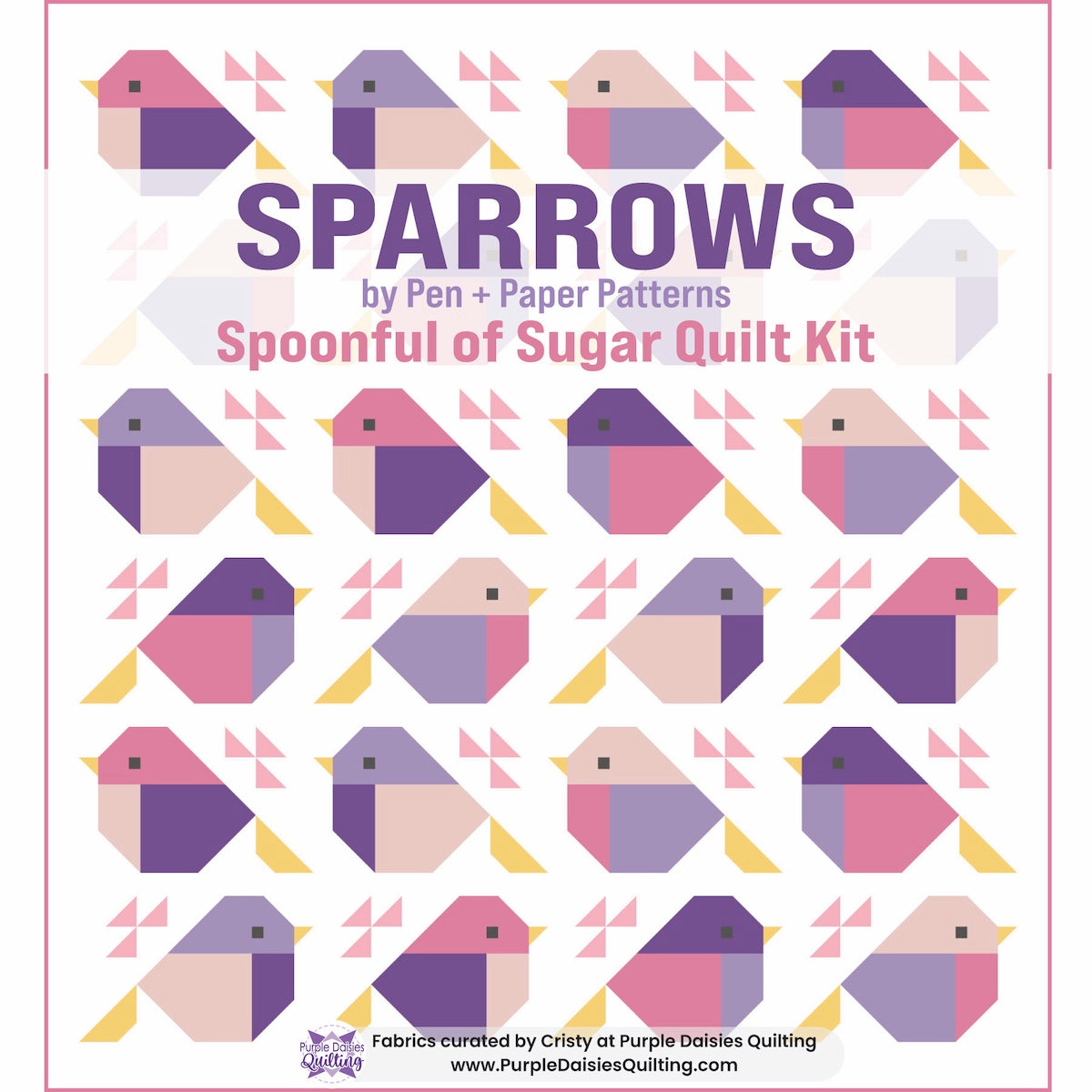 Sparrows Quilt by Pen + Paper Patterns quilt kit fabric bundle