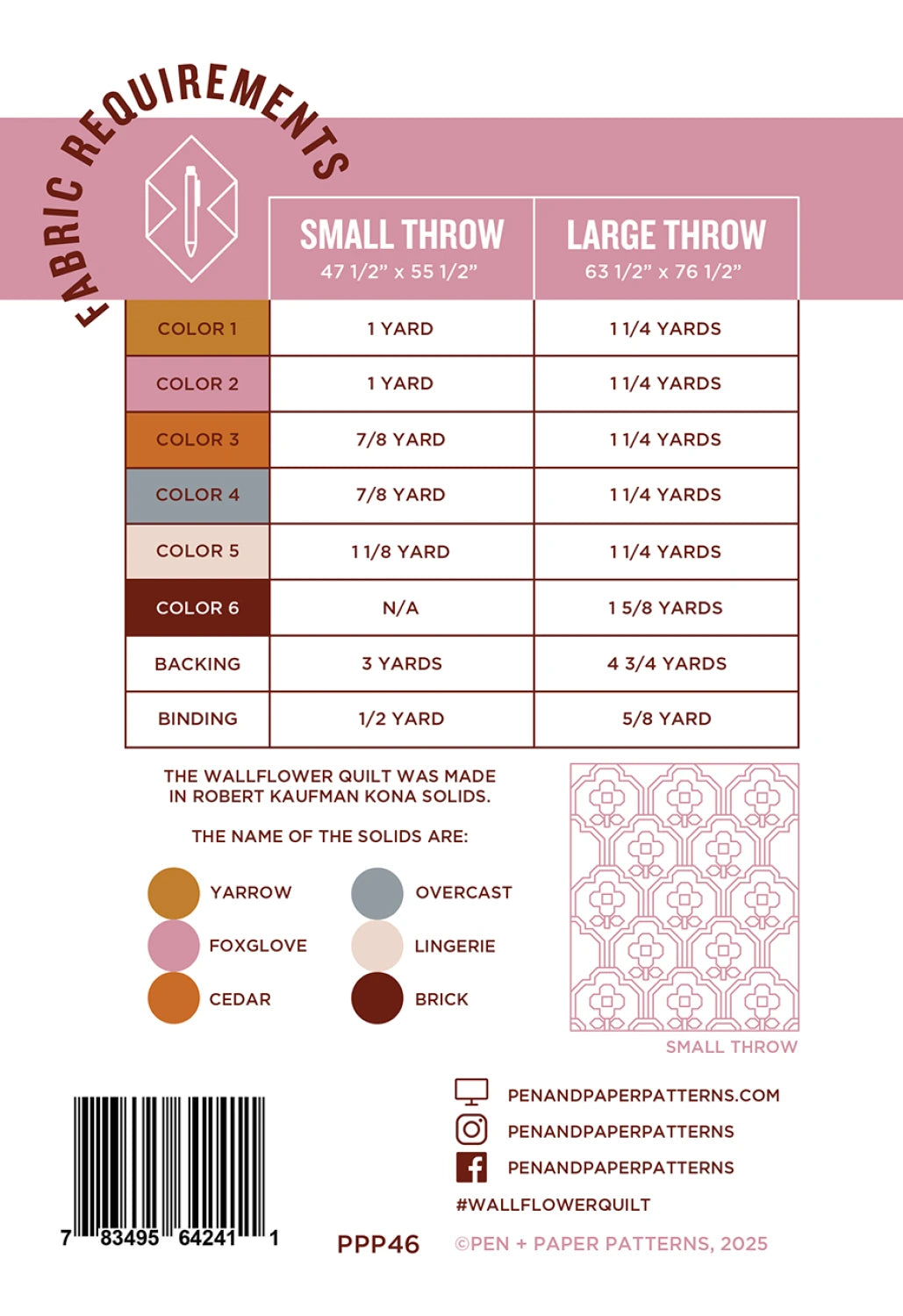 Wallflower by Pen + Paper Patterns