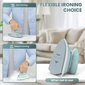Piomatic Mini Travel Steam Iron for quilting, crafting, and traveling