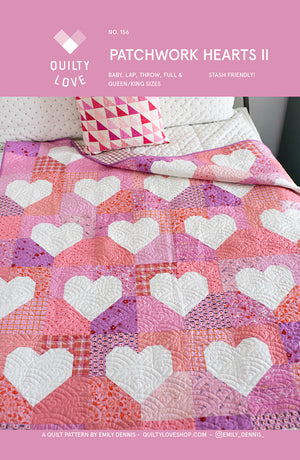 Patchwork Hearts II by Quilty Love