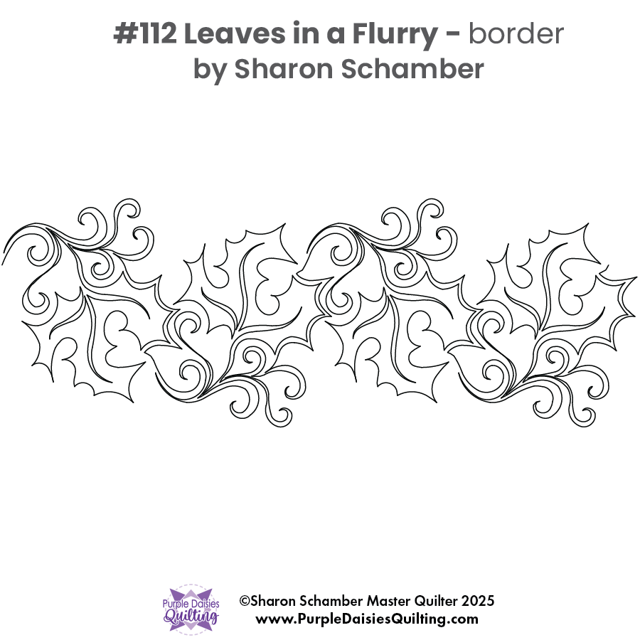 Leaves in a Flurry #112 - border