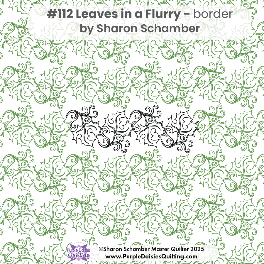Leaves in a Flurry #112 - border