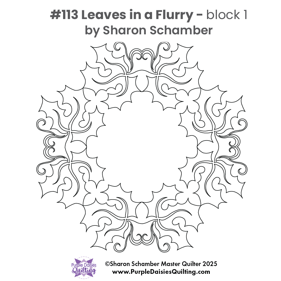 Leaves in a Flurry #113 - block 1