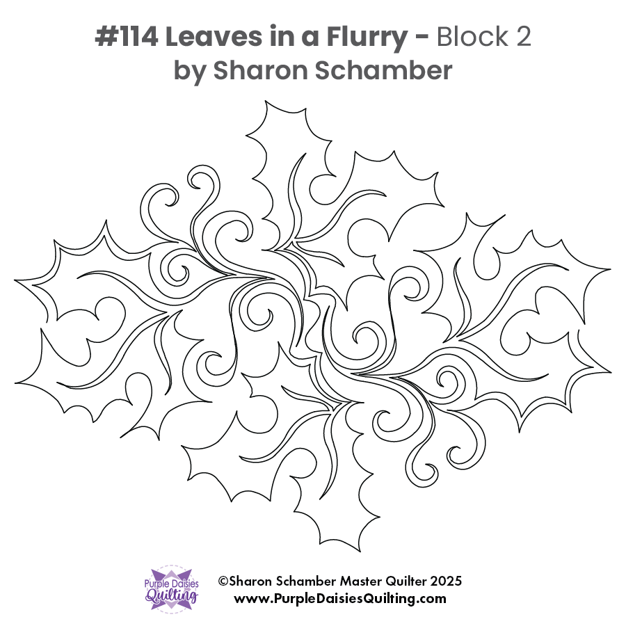 Leaves in a Flurry #114 - block 2