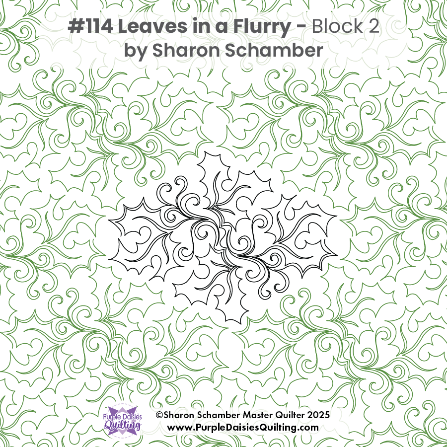 Leaves in a Flurry #114 - block 2