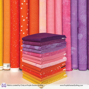 Spooky Sweet fabric bundle with Halloween and Fall themed fabrics from Moda, Art Gallery Fabrics, Riley Blake, and Dear Stella