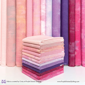 Spring Garden fabric bundle with  Grunge by BasicGrey, Thatched by Robin Pickens and Flow by Create Joy Project from Moda