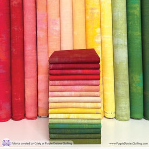 Summer Garden fabric bundle with Grunge by BasicGrey from Moda