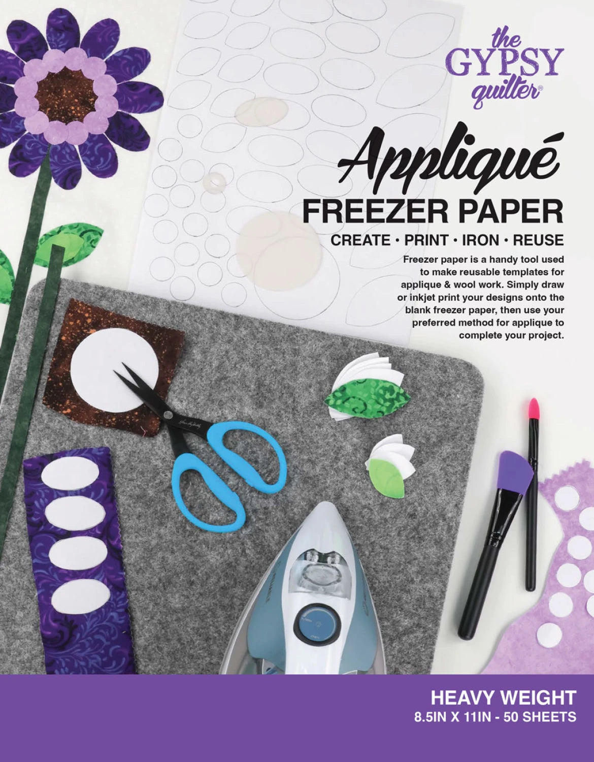 Gypsy Quilter Freezer Paper - 8.5" x 11" Sheets