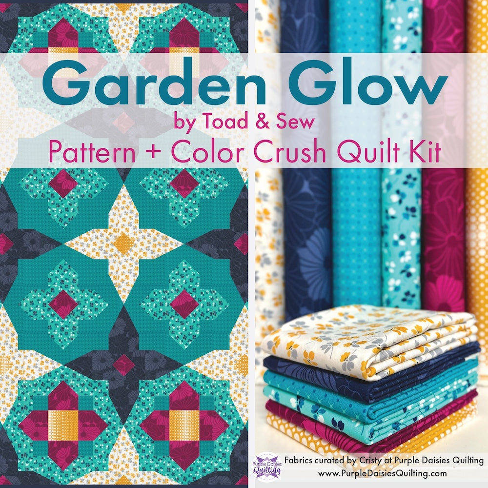 Garden Glow by Toad & Sew + Color Crush Quilt Kit