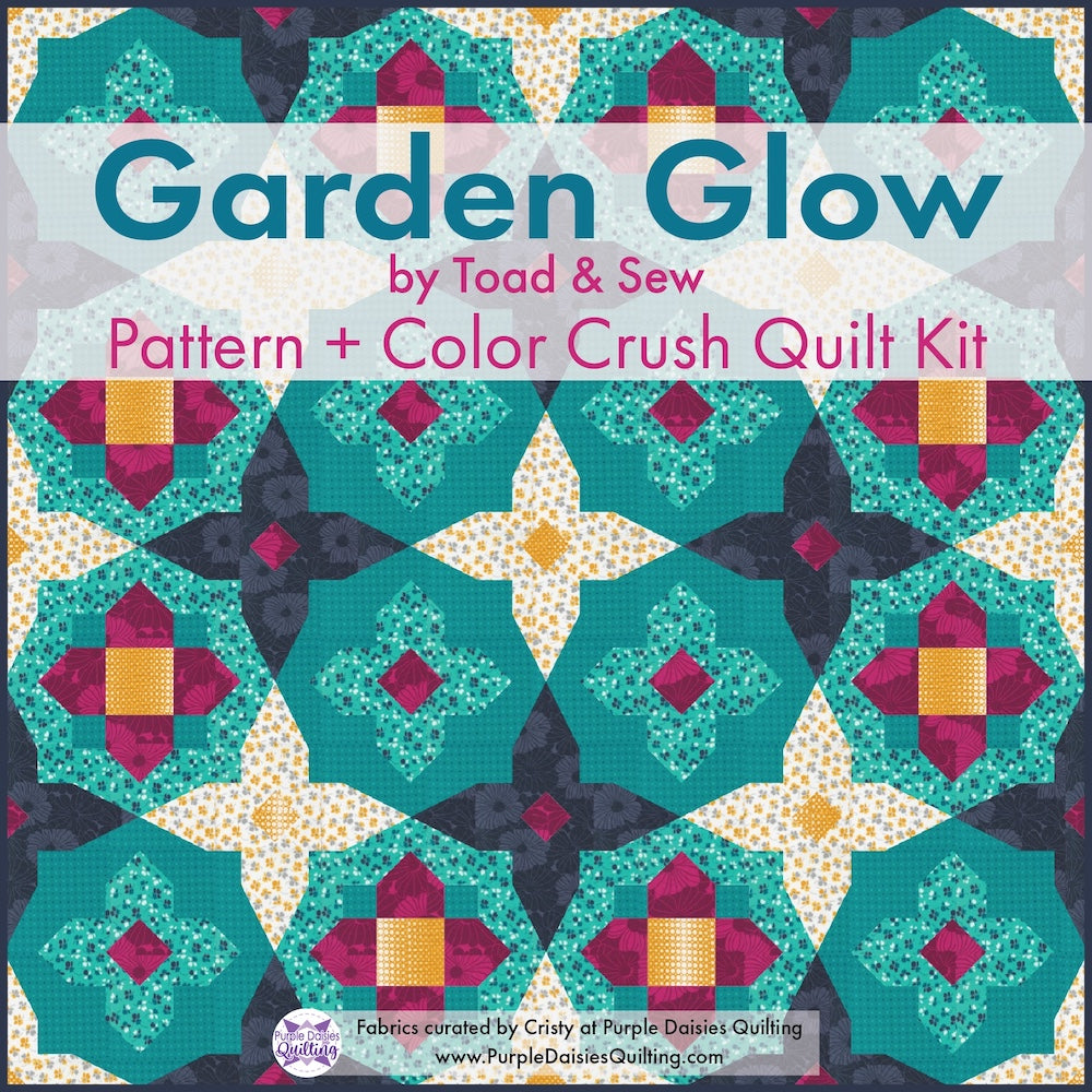 Garden Glow by Toad & Sew + Color Crush Quilt Kit