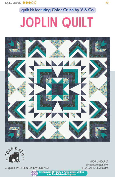 Joplin by Toad & Sew + Indigo Quilt Kit