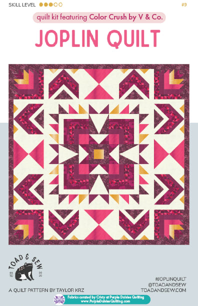 Joplin by Toad & Sew + Magenta Quilt Kit