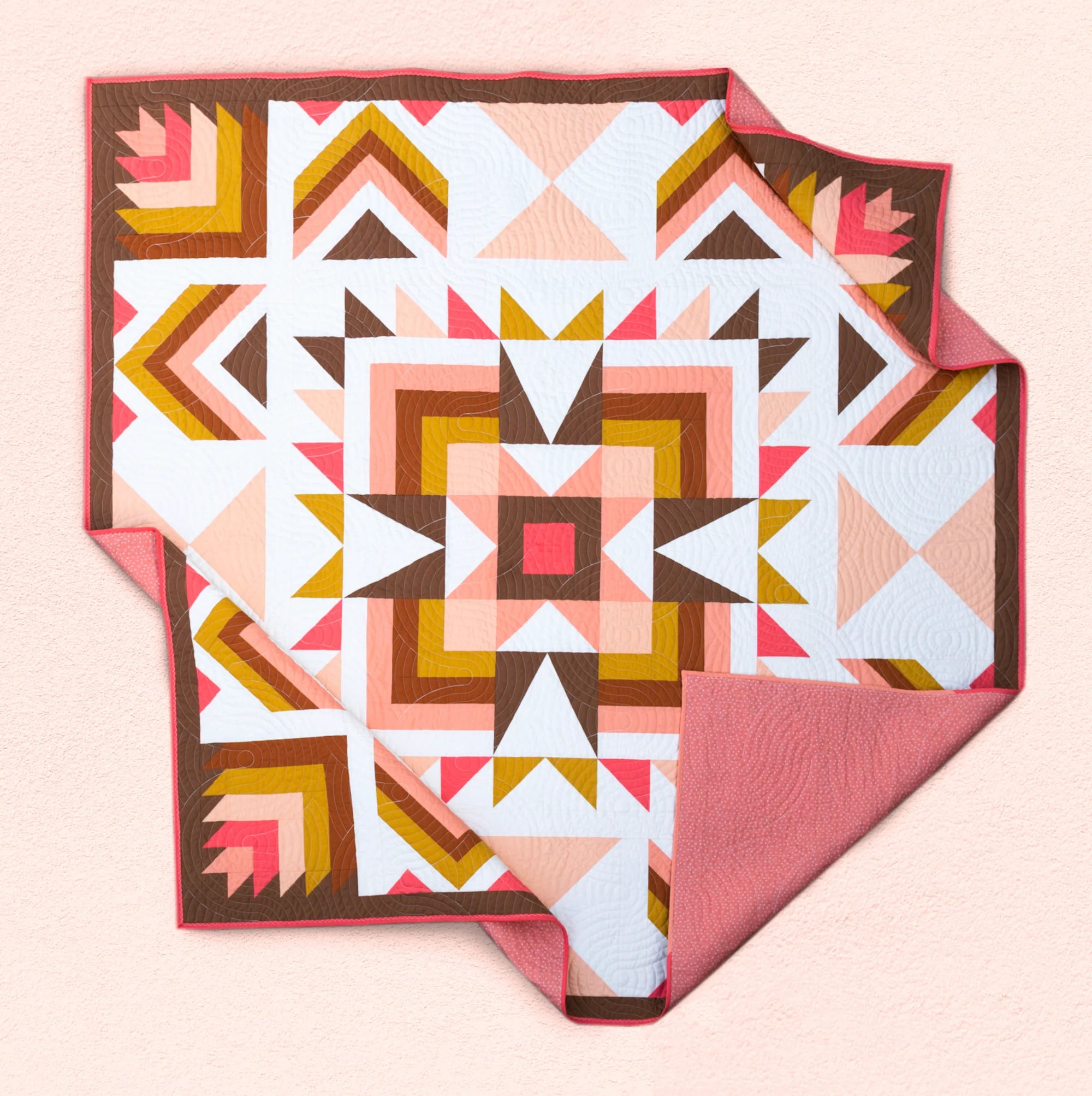 Joplin by Toad & Sew + Coral Pink Quilt Kit