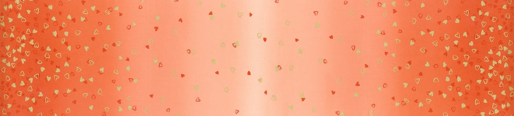 Tangerine • I Heart Ombre • Half Yard - 10875-311M
