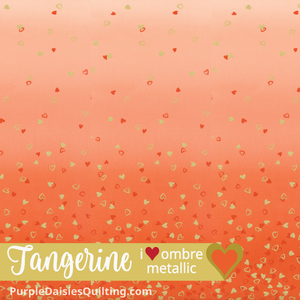 Tangerine • I Heart Ombre • Half Yard - 10875-311M