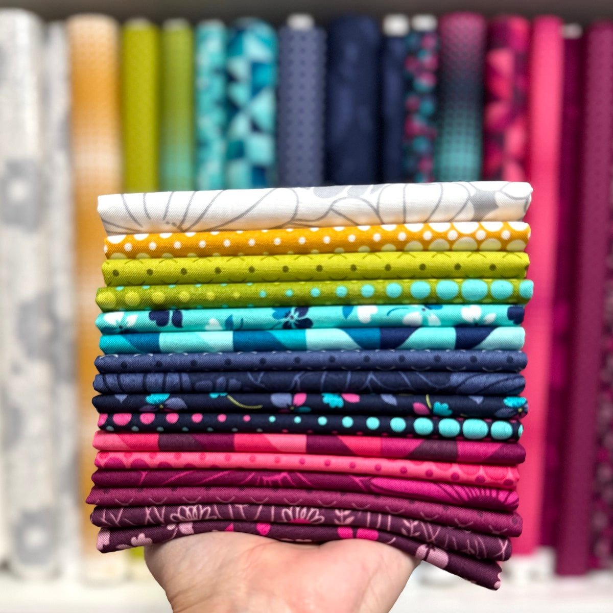 V and Co. Color Crush fat quarter bundle from Moda Fabrics