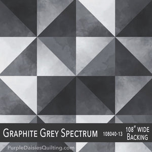 V and Co 108 wide Graphite Grey Spectrum quilt backing fabric from Moda Fabrics