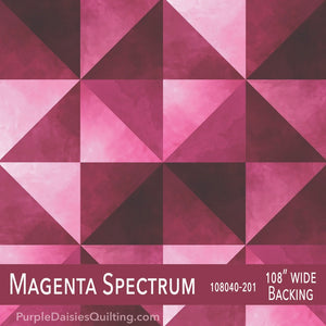 V and Co 108 wide Spectrum Magenta quilt backing fabric from Moda Fabrics