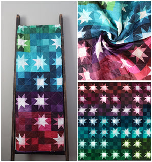 Ombre Mystic Stars quilt pattern by V and Co. 