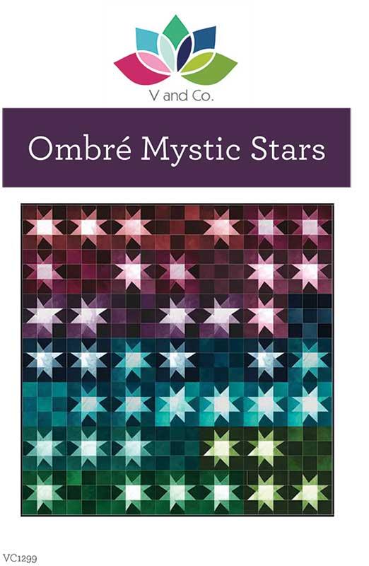 Ombre Mystic Stars quilt pattern by V and Co.