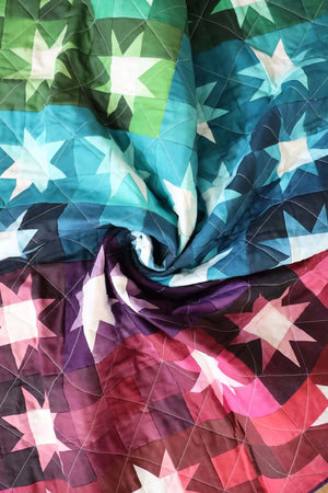 Ombre Mystic Stars quilt pattern by V and Co. 