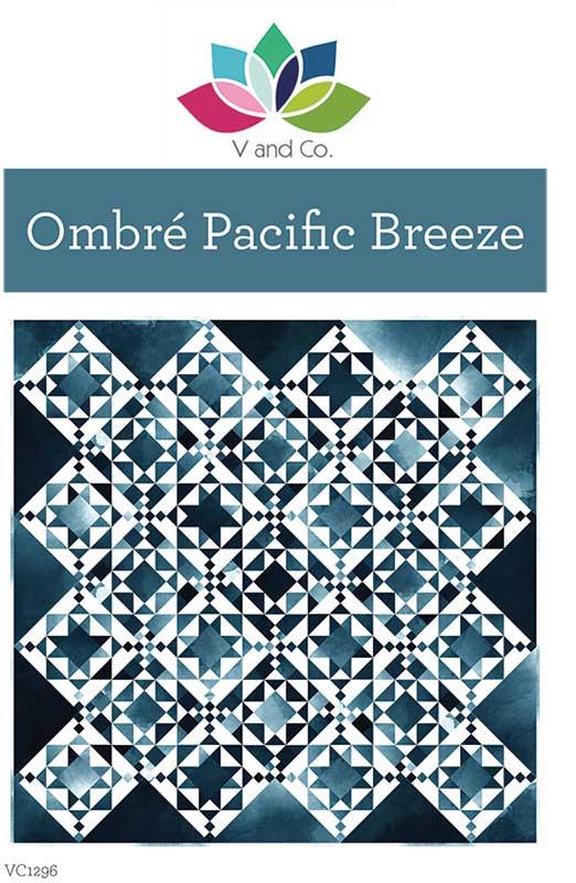 Ombre Pacific Breeze quilt pattern by V and Co. 