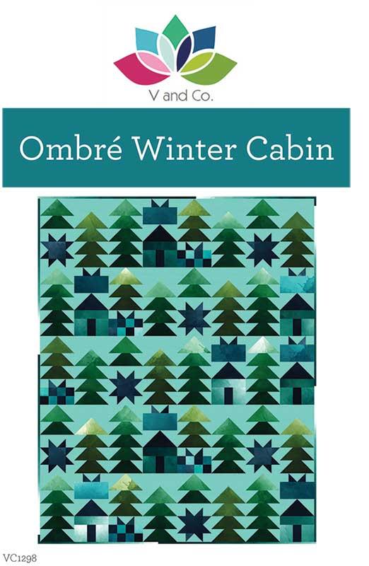 Ombre Winter Cabin pattern by V and Co. with Mystic Ombre