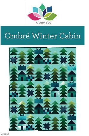 Ombre Winter Cabin pattern by V and Co. with Mystic Ombre