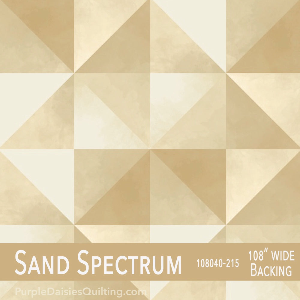 V and Co 108 wide Spectrum Sand quilt backing fabric from Moda Fabrics