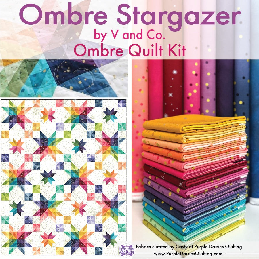 Ombre Stargazer by V & Co. + Quilt Kit
