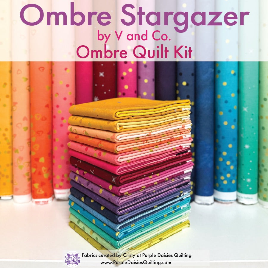 Ombre Stargazer by V & Co. + Quilt Kit