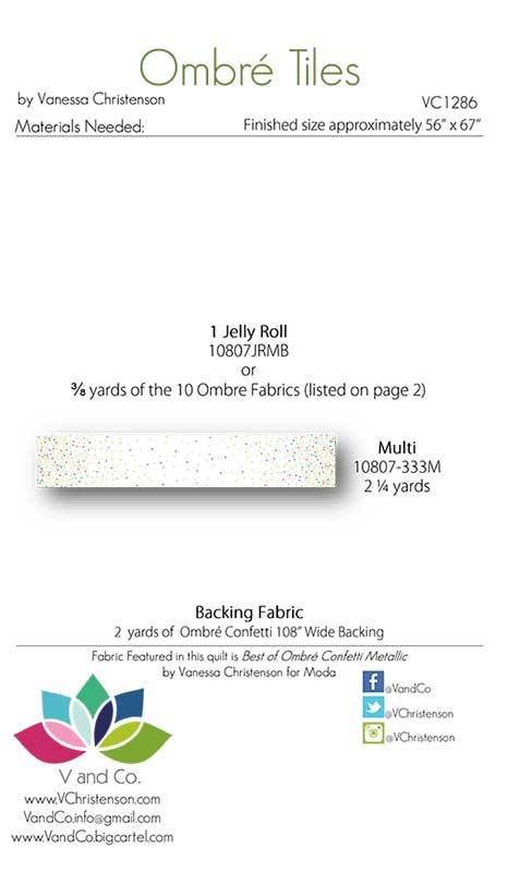 Ombre Tiles by V & Co. + Quilt Kit
