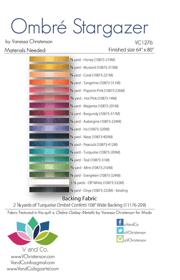 Ombre Stargazer by V & Co.