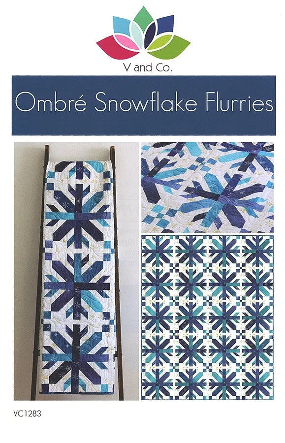 Ombre Snowflake Flurries by V & Co. • Quilt Kit