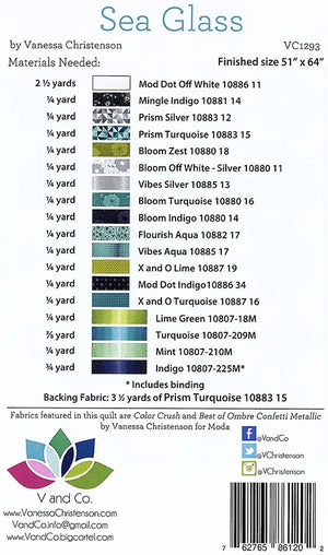 Sea Glass by V & Co. + Quilt Kit