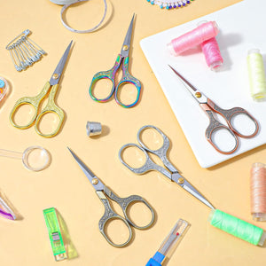 Vintage Floral Embroidery Scissors
