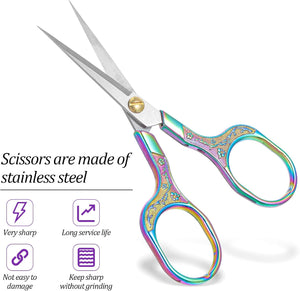 Vintage Floral Embroidery Scissors