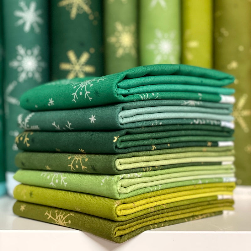 Winter Greens • Ombre Fabric Bundle