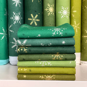 Winter Greens • Ombre Fabric Bundle