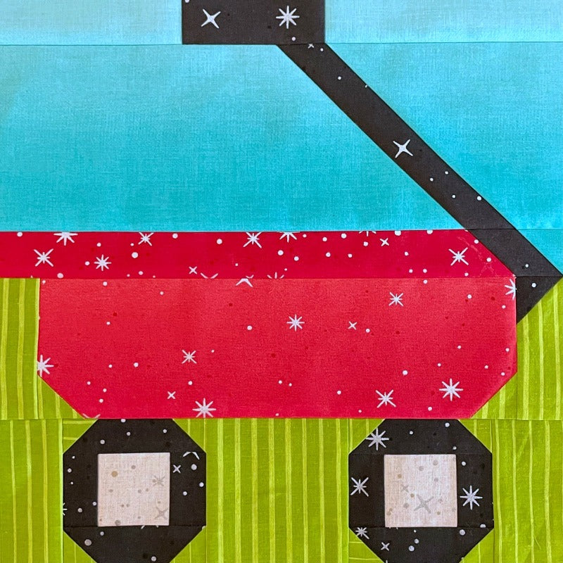 Toy Wagon Quilt Block - PDF