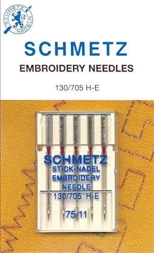 Schmetz Quilting Needles Size 75/90 - 1x5 Needles per card 