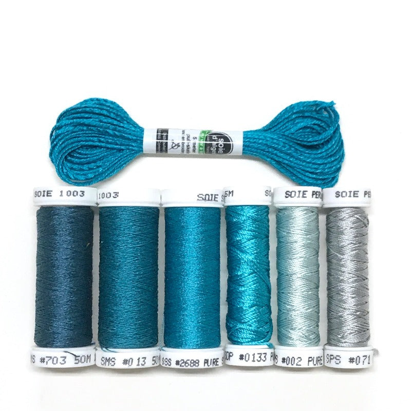 Turquoise - Au Ver a Soie Thread Set