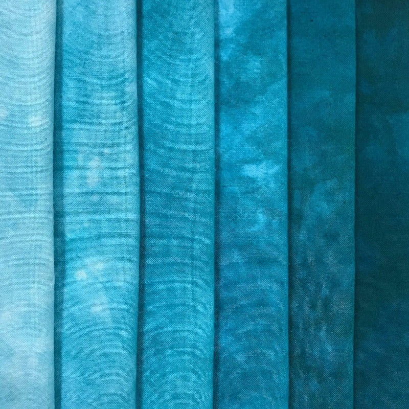 Aqua Marine - Textured Hand Dyed Precuts
