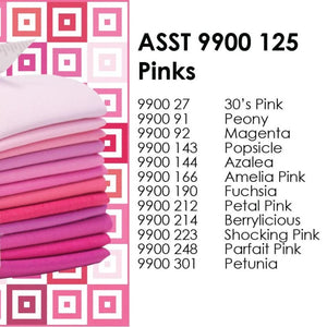 Pink - Bella Solids Fat Quarter Bundle